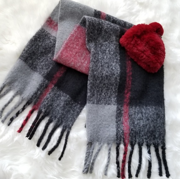 PLAID OBLONG SCARF - Picture 3 of 4